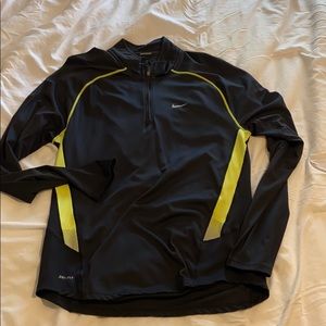 Women’s small Nike Dri-Fit 3/4 zip black pullover